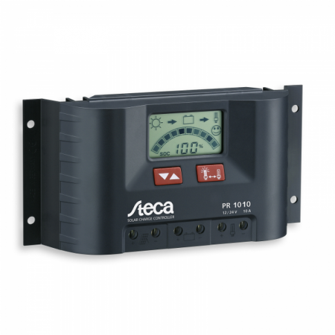 Steca 10A PWM solar controller for caravans, motorhomes, boats and yachts