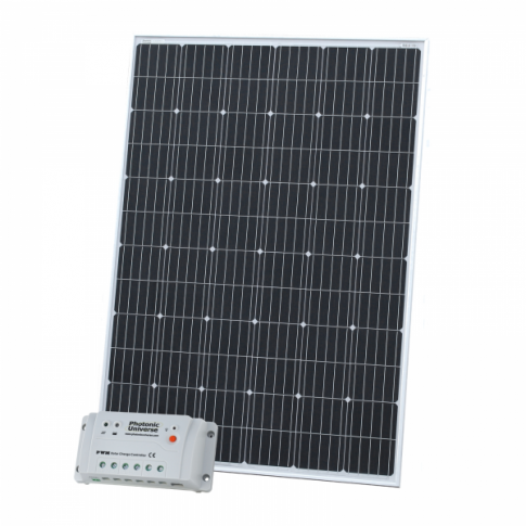 250W 12V solar charging kit with 20A controller and 5m cable