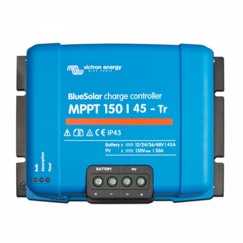 Victron BlueSolar MPPT 150/45 45A solar charge controller for solar panels up to 650W (12V) / 1300W (24V) / 1950W (36V) / 2600W (48V) up to 150V 