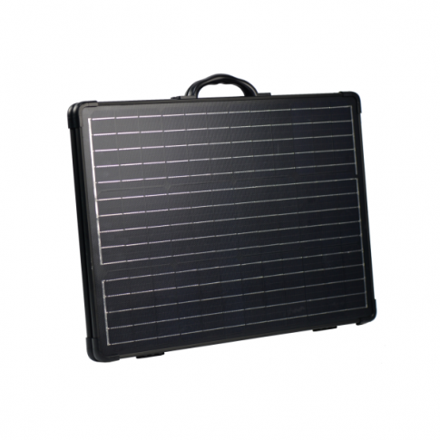 80W 12V lightweight folding solar charging kit with MPPT controller