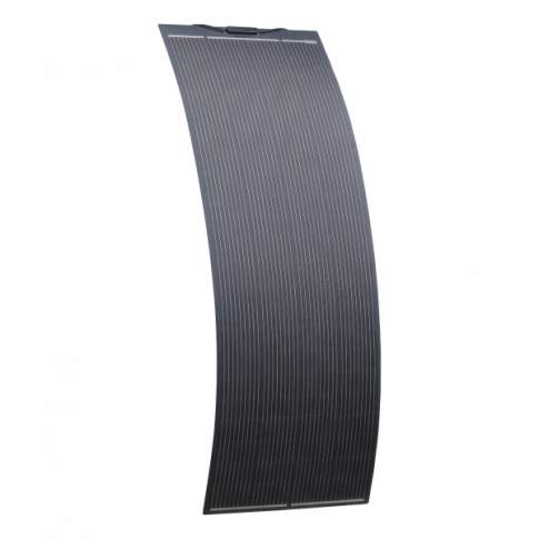 270W black semi-flexible fibreglass solar panel with durable ETFE coating