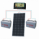150W 12V dual battery solar charging kit with 10A controller, mounting brackets and cables