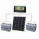 80W 12V dual battery solar charging kit with 10A controller, mounting brackets and cables