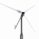 1000W 48V wind turbine with 3 blades and tail furling mechanism