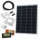 100W 12V dual battery solar charging kit with 10A controller, mounting brackets and cables