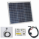 30W 12V solar charging kit with 5A solar charge controller and battery cables with crocodile clips