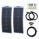 100W (50W+50W) 12V Reinforced narrow semi-flexible solar charging kit 