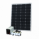 Off-Grid Solar Lighting System with 100W solar panel, 4 LED Lights, Solar Charge Controller and Lithium Battery