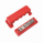 600A 12V/24V/48V red nickel plated busbar with 4 x M10 terminals and cover
