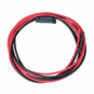 3m 10mm2 single core red and black extension cable with a fuse holder, 40A fuse and ring terminals (8mm)