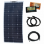 160W 12V Reinforced semi-flexible dual battery solar charging kit 