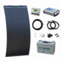 1kW complete van conversion kit with 200W semi-flexible solar panel, 100Ah 12V battery and 1000W 230V pure sine wave inverter