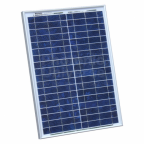20W 12V polycrystalline solar panel with 2m cable