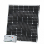 200W 12V solar charging kit with 20A controller and 5m cable