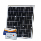 50W 12V solar charging kit with 10A controller and 5m cable
