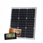 50W 12V dual battery solar kit for camper, boat, yacht with controller and cable