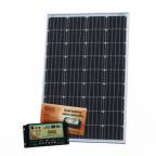 120W 12V dual battery solar kit for camper, boat, yacht with controller and cable
