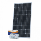 150W 12V solar charging kit with 10A controller and 5m cable