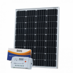 100W 12V solar charging kit with 10A controller and 5m cable