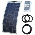150W semi-flexible solar charging kit with Austrian textured fibreglass solar panel (with eyelets and fasteners)