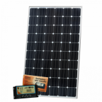 320W 12V dual battery solar kit for camper / boat with controller and cable