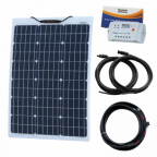 60W 12V Reinforced Semi-flexible solar charging kit