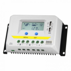 30A 12/24V solar charge controller / regulator with LCD display and powerful dual USB output (2.4A)