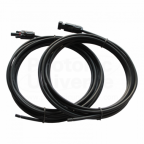 Pair of 5m single core extension cable leads 6.0mm for solar panels and solar charging kits