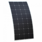 200W semi-flexible fibreglass solar panel with a round rear junction box and 3m cable, with durable ETFE coating