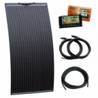 160W 12V semi-flexible dual battery solar charging kit 