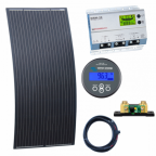 DISCOUNTED 200W semi-flexible solar charging kit with premium MPPT charge controller and textured fibreglass solar panel