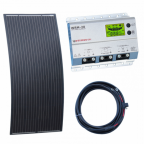 DISCOUNTED 200W 12V/24V Semi-flexible solar charging kit for boats, campervans and motorhomes