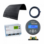 DISCOUNTED 240W 12V/24V Flexible solar charging and monitoring kit for boats, campervans and motorhomes