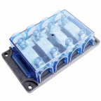 4-Way MEGA Fuse Holder with Protective Cover – Supports 4 x MEGA Fuses