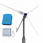 3000W 48V wind turbine charging kit with 3 blades, MPPT charge controller and dump load, for charging 48V batteries