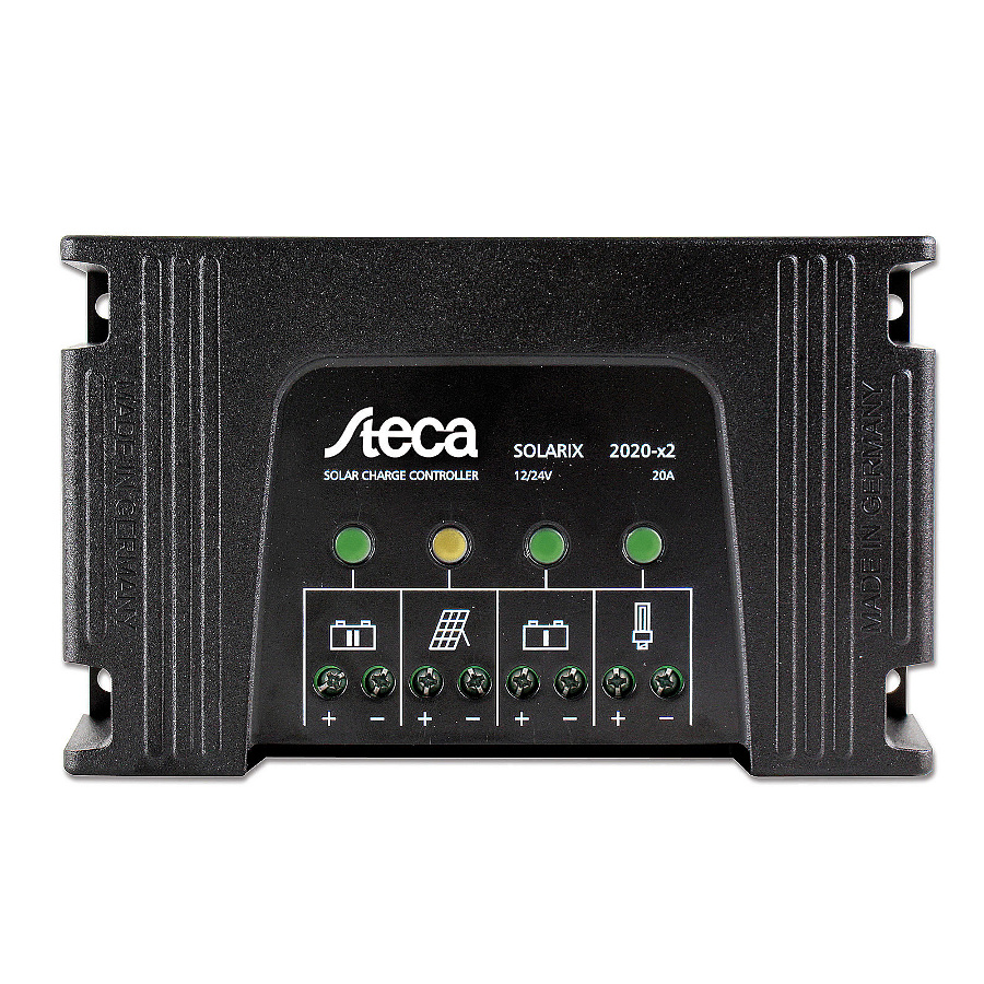Steca Solarix 20A dual battery solar charge controller for 12V / 24V